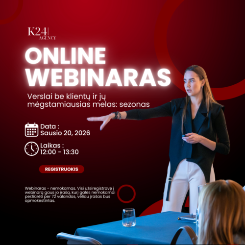 Online webinaras: Verslai be klientų ir jų mėgstamiausias melas: sezonas