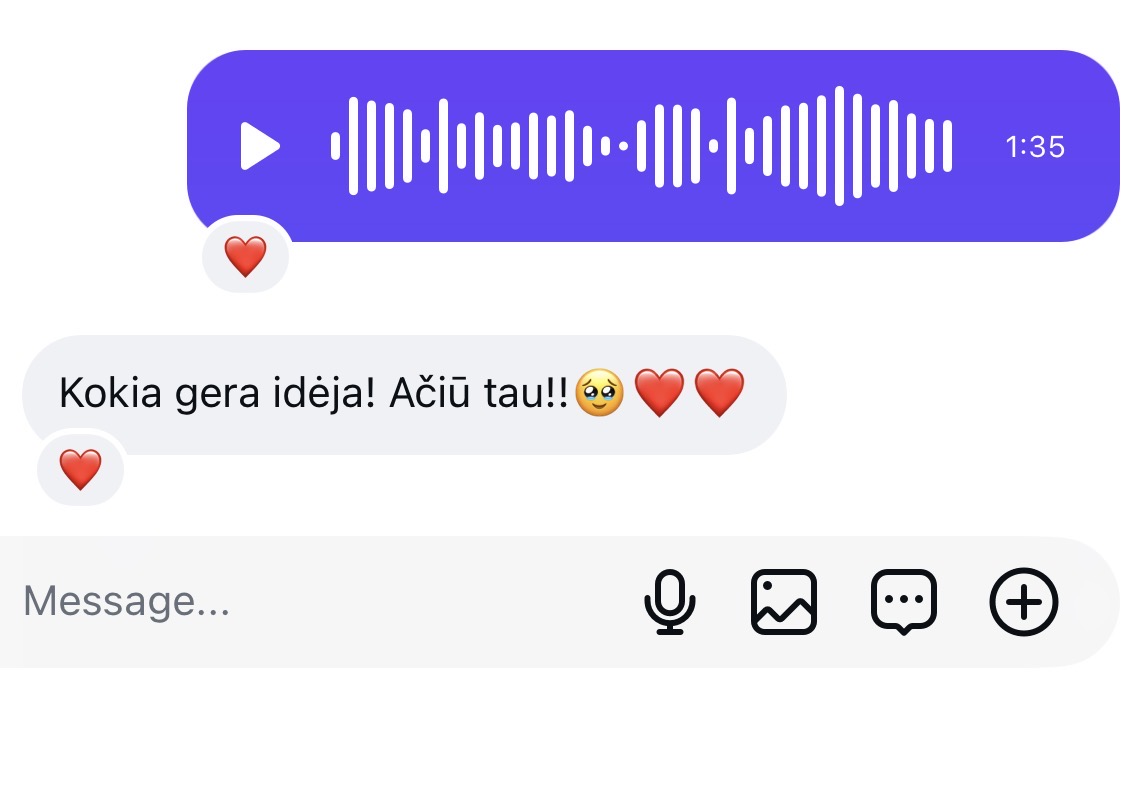 atsiliepimas iš instagram ekspres konsultacijos balso žinute